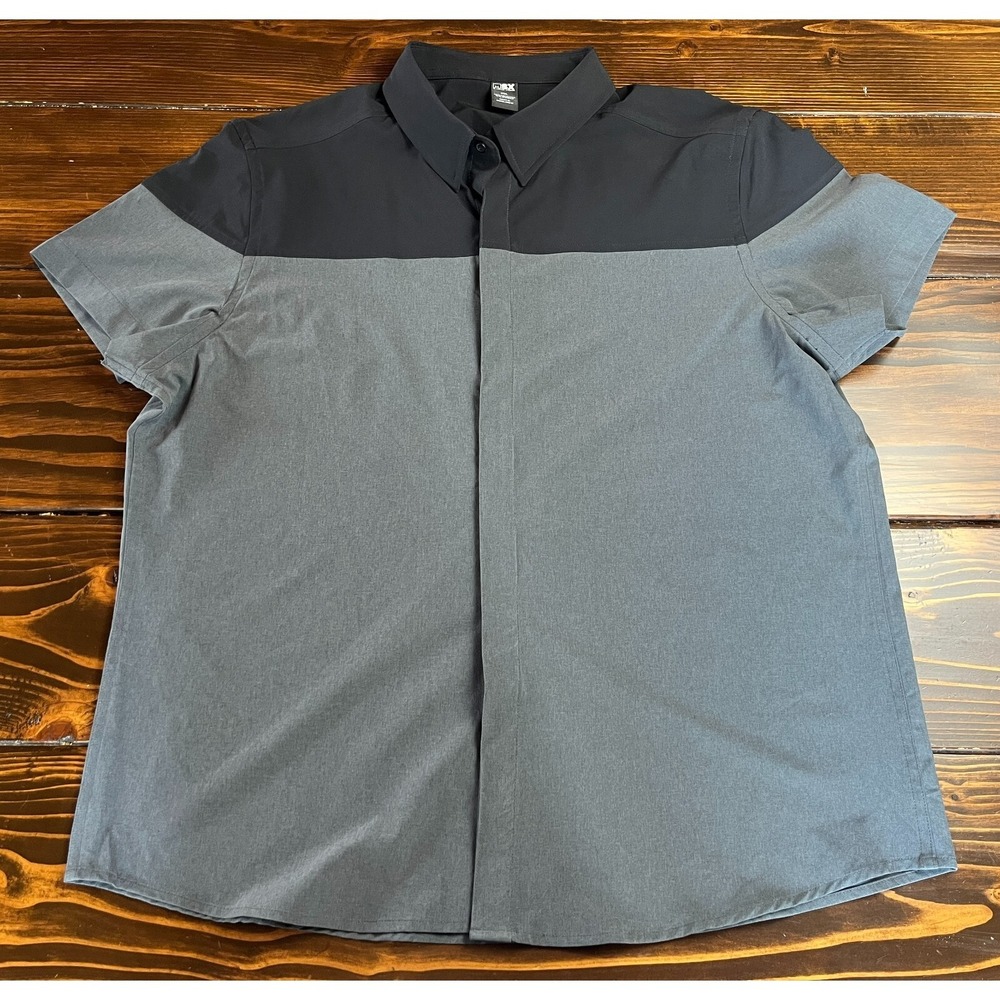 MSX Shirt, Men's Size XXL, Black Gray, Dress Shirt, Short Sleeve
